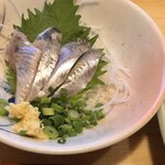 若杉 - 定食のお刺身はいわしでした。