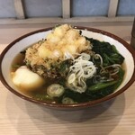 そばの神田 東一屋 - アサソバビンボー！　
      朝そば＋小柱かき揚げ！
