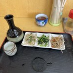白雪 - 熱燗にもこのおつまみ｡