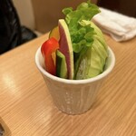 串亭 - 串揚げランチコースの野菜
