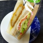 Bonapethipankouboubonu - サンドイッチ（コロッケ＆ハム野菜チーズ）　432円