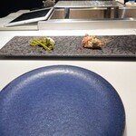 SUMI TO BUDOU - お通し(ポテトサラダと蕪)