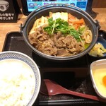 吉野家 - 料理写真:牛すき鍋膳！肉増量、ご飯大盛り！