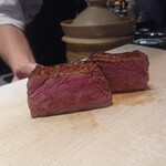 黒毛和牛研究所 - 断面図見せてもらえた