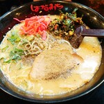 麺匠 はなみち - ニラダレ＆紅しょうがのトッピング