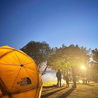 Enjoy nature with a special camping experience overlooking the sea and a cafe attached.