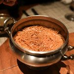 グルマンディーズ - 赤海老のパスタ