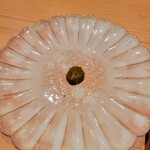 鮨 さかい - 鮑の肝ソース