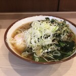 そばの神田 東一屋 - アサソバビンボー！　
      朝そば＋春菊天！