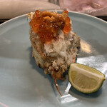 末広寿司 - 栗カニとウニイクラ