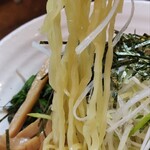 塩そば 一榮 - つけ麺の麺の感じ