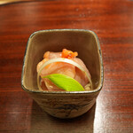 山﨑 - 赤貝にばちこ、フキやわかめの味噌和え