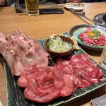 肉匠みちば - 3種のタンの盛り合わせ