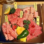 紀尾井町 くろげ - 米沢牛5種盛り