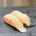 立喰寿司 魚がし日本一 - 真鯛の昆布締め