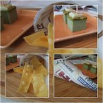 ミントのオムレツと、トルティーヤチップス