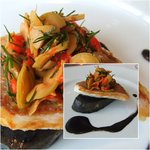 Benoit Alain Ducasse - 「いとよりのポワレ　じゃがいもとイカ墨　オリーブとディル」