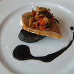 Benoit Alain Ducasse - 「いとよりのポワレ　じゃがいもとイカ墨　オリーブとディル」