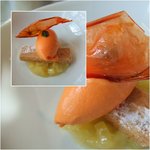 Benoit Alain Ducasse - 「パイナップルのマリネ　コリアンダー風味ココナッツのショートブレッド　赤ピーマンのアイスクリーム」