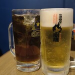 Hokkaidou Nikumaki Bekkaku - 烏龍茶、生ビール
