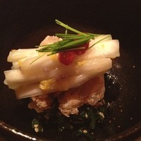 麻布 かどわき - 白菜甘酢、スケソウダラの卵和え