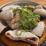 ホルモン 藤つぼ - 豚コブクロ刺し500円