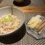 目白　咲き - 締めの蟹ご飯