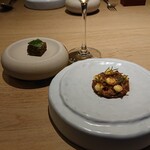 Le Du Restaurant and Wine Bar - 揚げ朝顔、自家製シラチャ、ミックス茸、卵マヨ