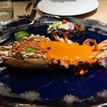 Le Du Restaurant and Wine Bar - 特製川海老、玄米リゾット、ポークジャム、レモングラス、トムヤムヘッドバター_BS