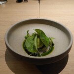 Le Du Restaurant and Wine Bar - 鯛、マンティス、ゴーヤーシャーベット 、ハッカ油、海ぶどう_BS