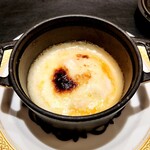 銀座 大石 - 白子とモンドールチーズグラタン～熱々をふーふーして食べた