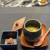 おちあいろうステーキハウス東京 - 茶碗蒸し　梅のジュレ