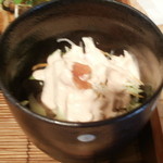 ろあじ - 蒸鶏と旬菜のゴマクリーム和え（Ｈ２５．１１）