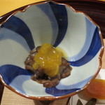 広尾 一会 - ナマコのコノワタ和え。