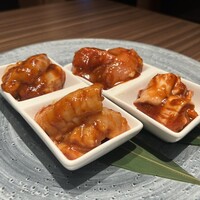 焼肉 和 - 鶏・ホルモン盛り合わせ(味噌)