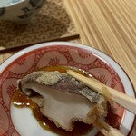 天ぷら浅沼 - 椎茸は醤油&七味