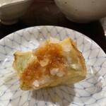 天ぷら浅沼 - 赤茄子に醤油&おろし