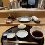 天ぷら浅沼 - テーブルセット