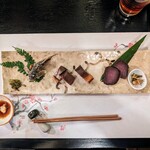 郷土料理ともん - カジカの唐揚げに各種燻製