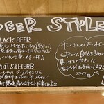 CRAFT BEER MARKET - カウンター上の黒板