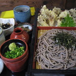 奥出雲 そば処 一福 - 舞茸天ぷらざるそば