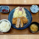 Tonkyuu - 上ひれかつ定食（3個・大吟醸） ¥1,859