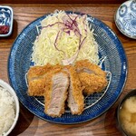 Tonkyuu - 上ひれかつ定食（3個・大吟醸） ¥1,859 のひれかつ