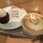 WHITE GLASS COFFEE - 