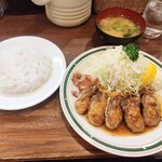 かつれつ四谷たけだ - カキバター焼き定食