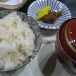 Nihon Ryouri Kaga - 鯛めし、香の物、すまし汁