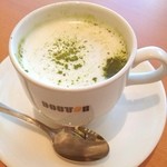 ドトールコーヒーショップ - ホット抹茶豆乳ラテS