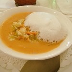 ラ・テンダ・ロッサ - 白インゲン豆とズワイ蟹のスープ