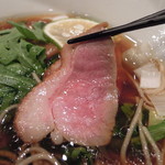 紫 くろ喜 - 鴨そばの鴨