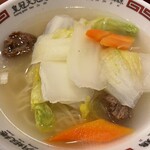 北京料理 華友菜館 - 牛肉野菜入り湯麺